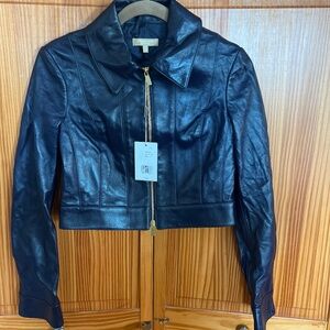 Micheal Kors Collection Leather Jacket